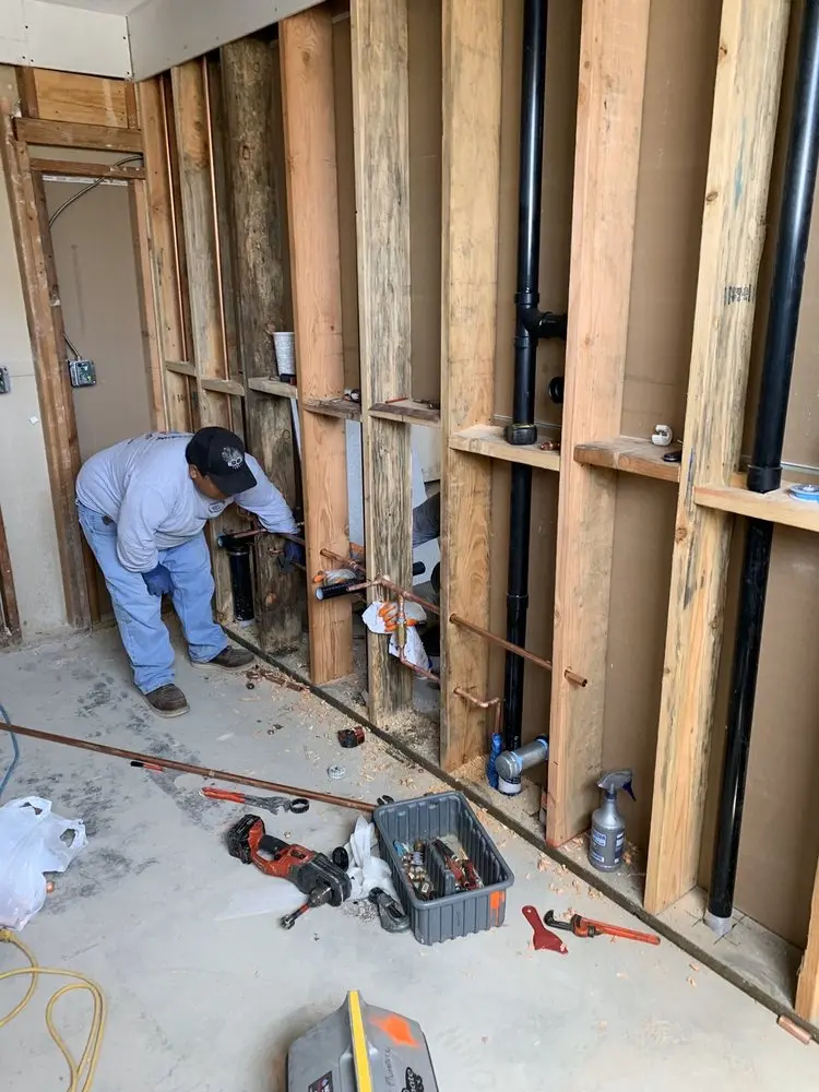 Commercial rough-in plumbing for Gas Line Repair in Woodlore